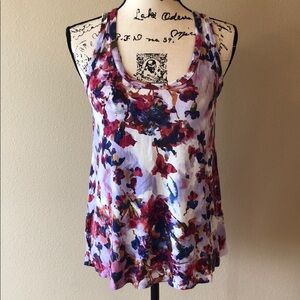Flowered soft tank top